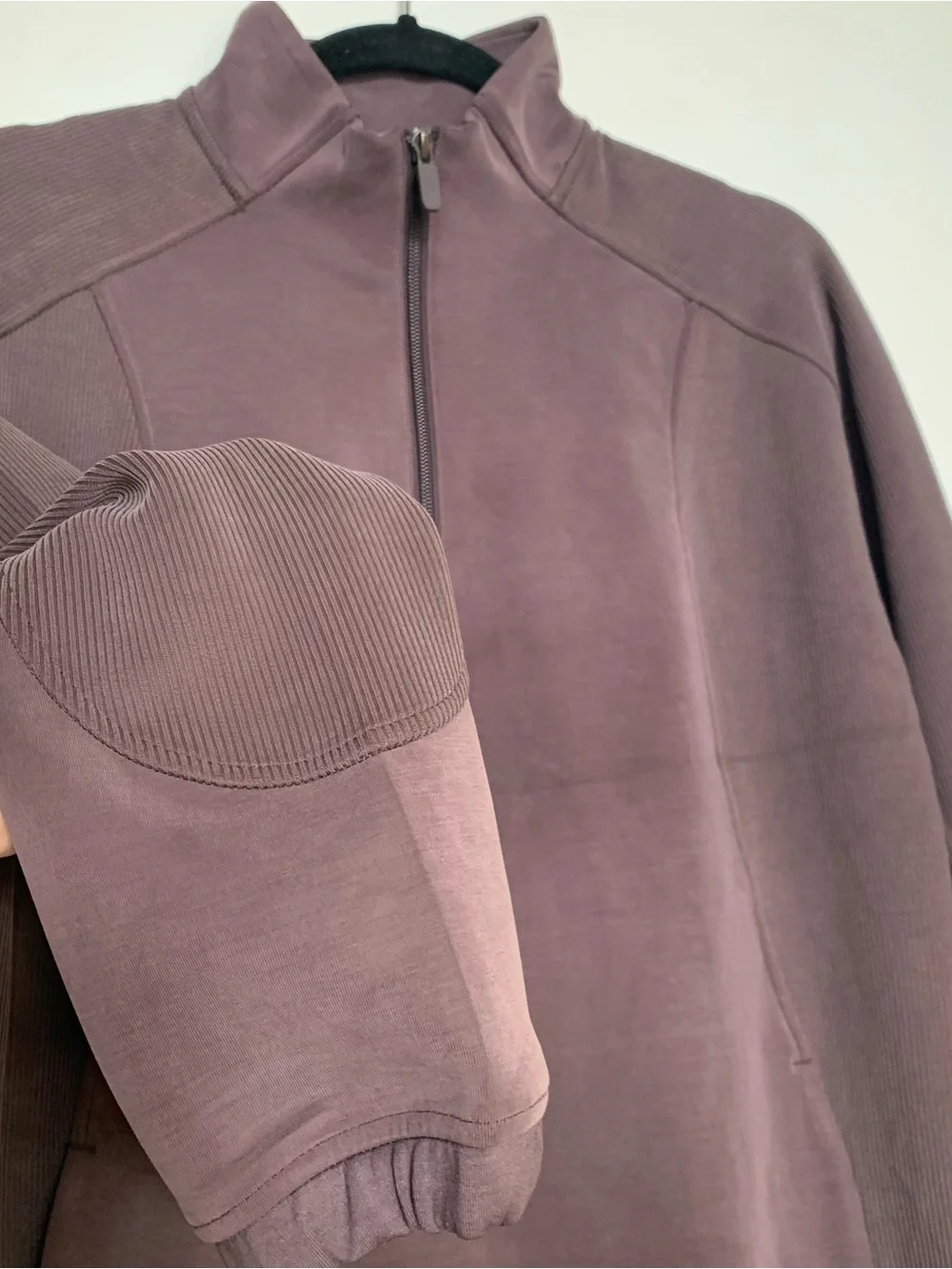 Lululemon Large Softstream Long Sleeve 1/4 Zip Tunic Dress in Espresso.